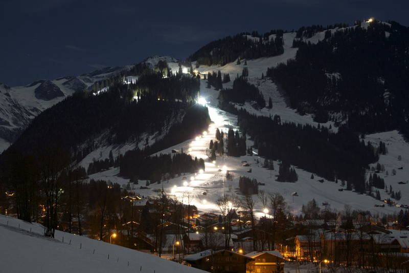 Night Skiing Gstaad